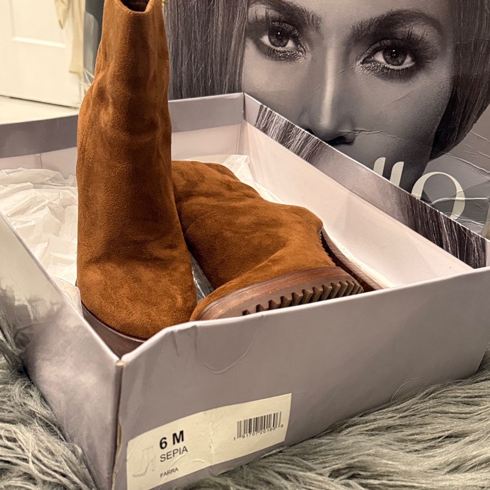 Sepia Suede Women's Knee-High Boots - Size 6M
